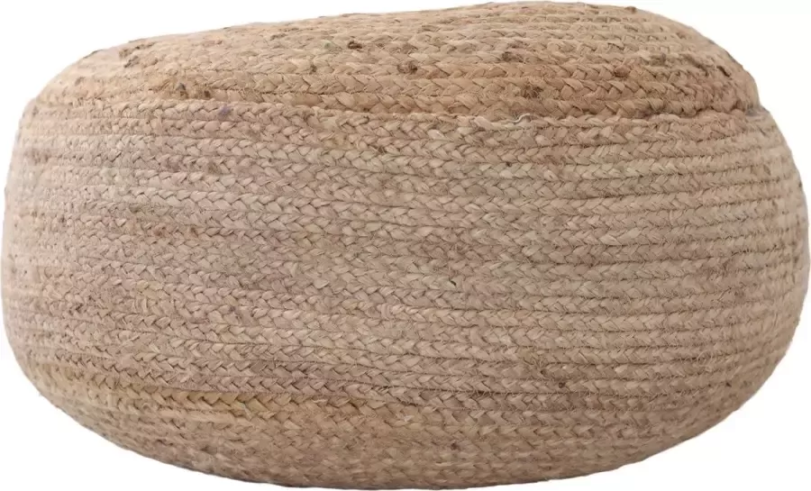 Mycha Ibiza ronde Jute poef ca 60 cm rond handgemaakt