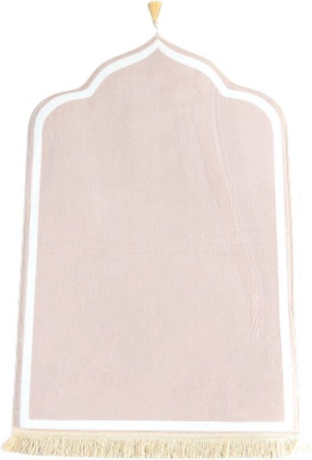 MYHOME24 Gebedskleed -tasbih Luxe BEIGE 120x80