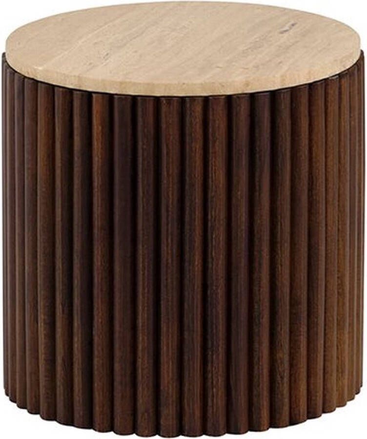Nijwie Dallas bijzettafel Ø40 H40 ribbelHier is uw tekst vertaald naar het Nederlands: