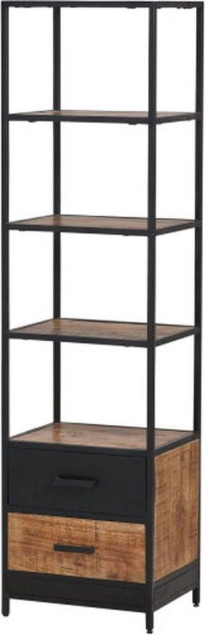 MySons Boekenkast Kirby 50 cm mangohout Naturel