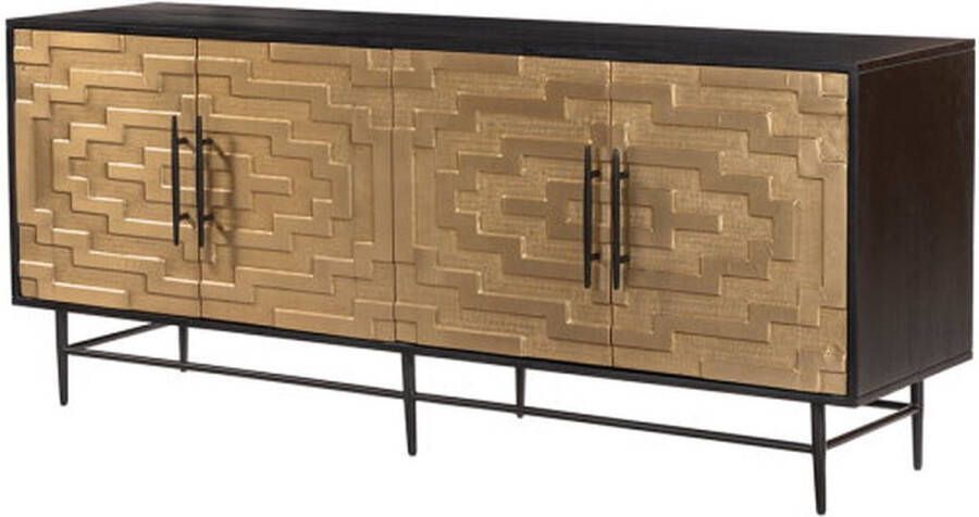 MySons Dressoir Fancy 180 cm met 4 deuren Goud