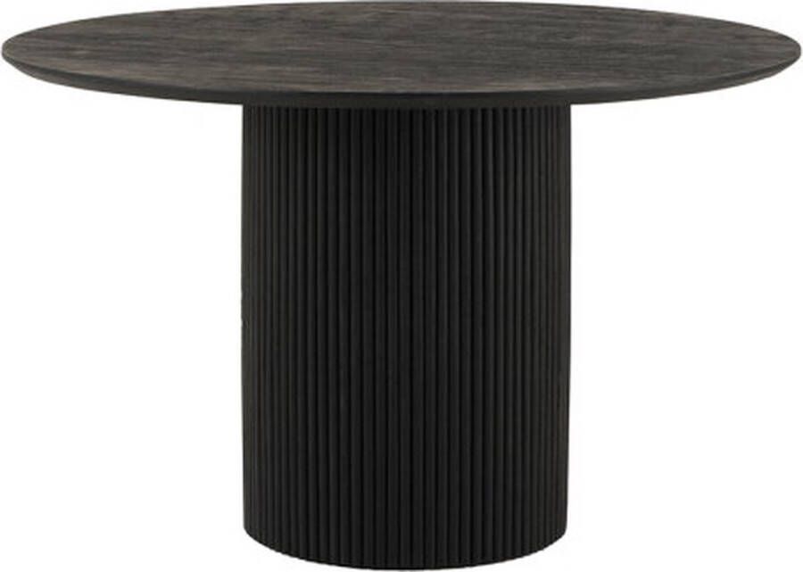 Meubelplaats Eettafel Congo Rond 120cm Acacia Zwart