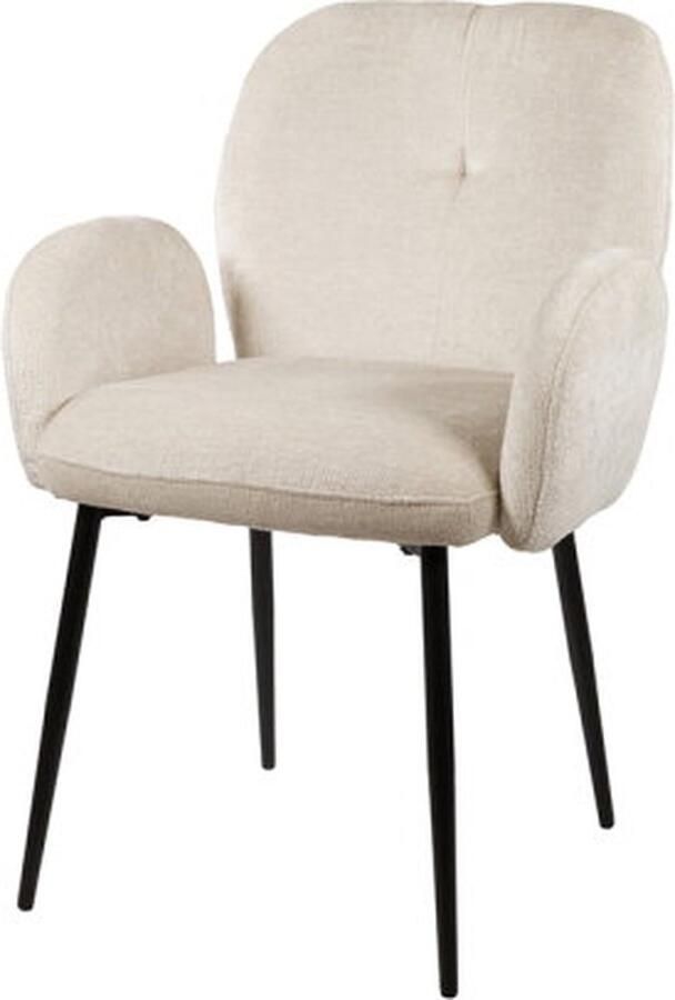 MySons Eetkamerstoel Bobby met armleuning Perfect Harmony Liver Unique Collection (set van 2)