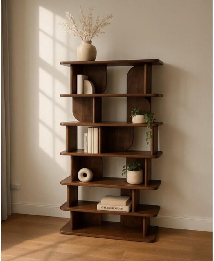 MySons Oregano boekenkast 90 Mango Brown Walnut Mix & Match Collection