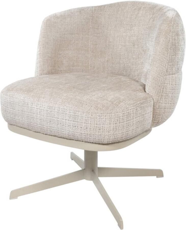 MySons Eetkamerstoel Lopez beige draaipoot 360 Cremona Taupe 04 Star Collection