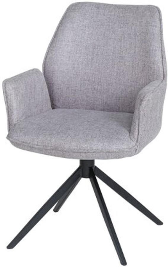 MySons Eetkamerstoel Revi draaibaar Lotus Grey eetkamerstoelen set van 2