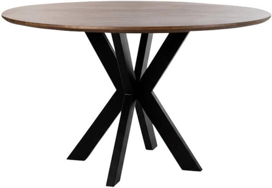 MySons Eettafel Tokio rond mangohout smooth Ø150 cm Walnoot