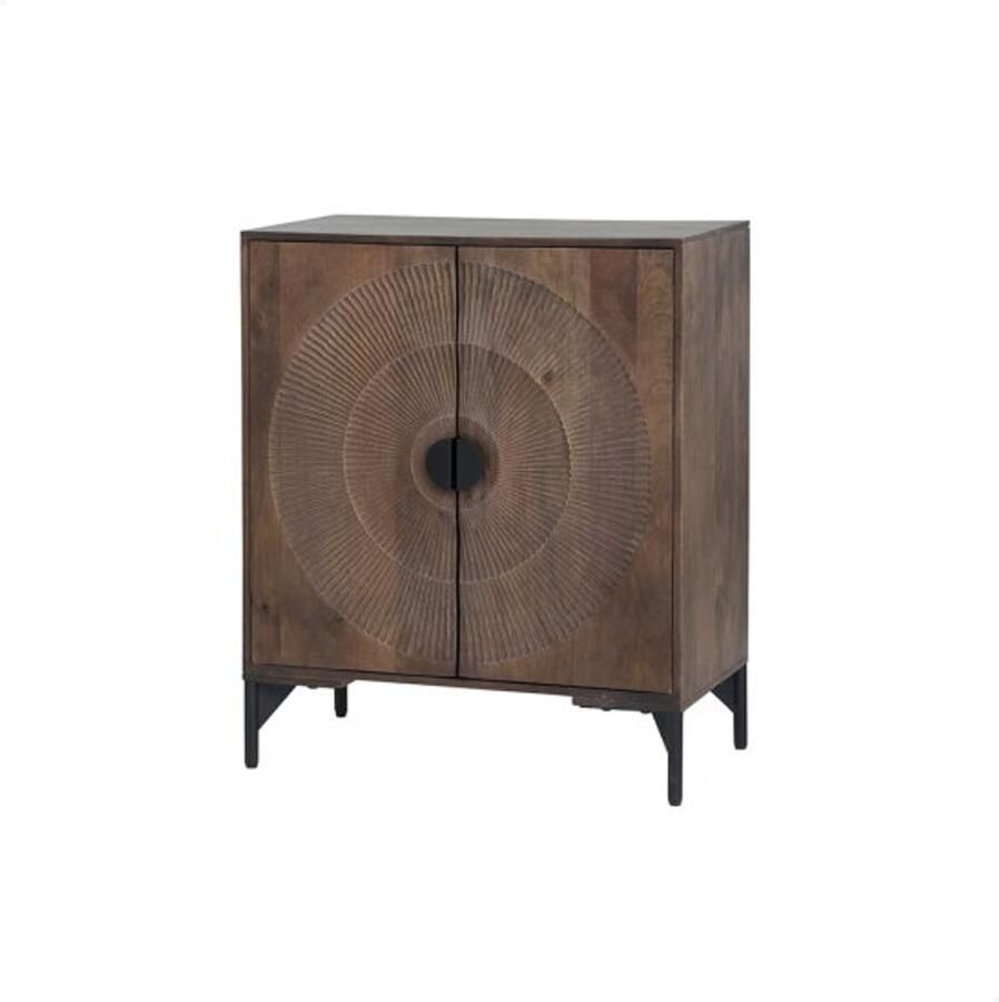 MySons Nippon 2-deurs kast laag Mango Brown Walnut Mix & Match Collection