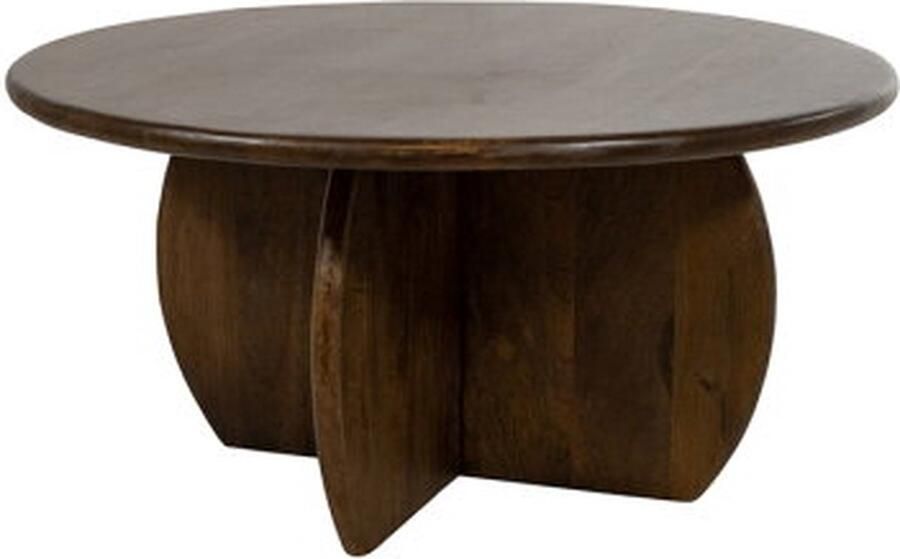 MySons Salontafel Ø80 Mango Walnut Belly Table Collection