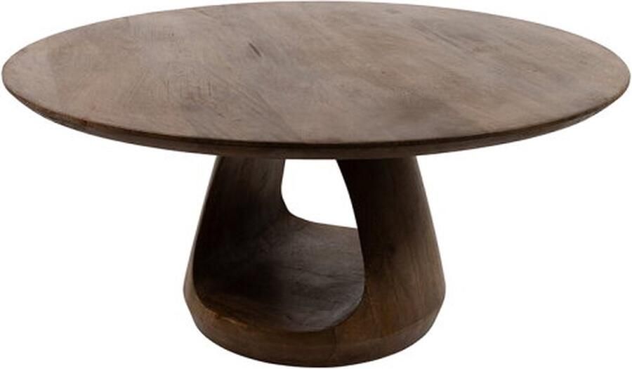 MySons Salontafel Bremen Ø90 cm Walnoot