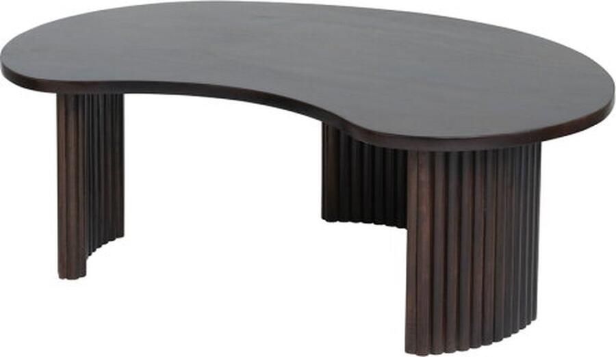 MySons Salontafel Firenze Boonvorm Massief Mangohout Bruin Walnoot 125x80x43 cm Moderne Organische Woonkamertafel Unieke Houten Salontafel Stijlvolle Massief Houten Afwerking Handgemaakte Design Tafel Perfect voor Interieurdecoratie - Foto 2