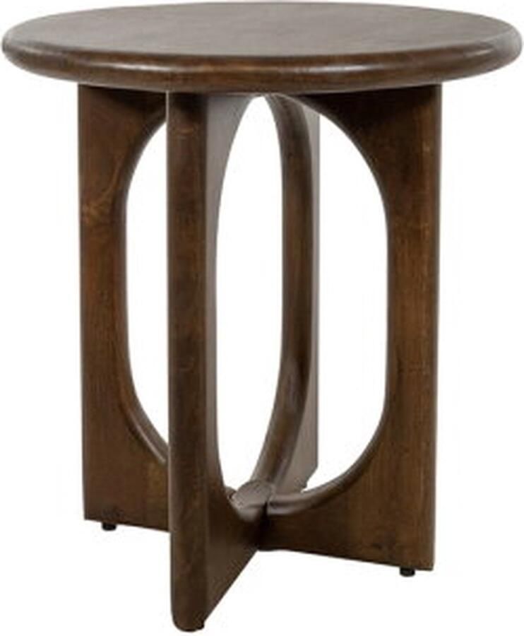 MySons Salontafel Zodiac rond mangohout Ø50 cm Walnoot