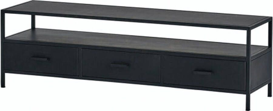 MySons TV-Meubel Black Metal 150 cm