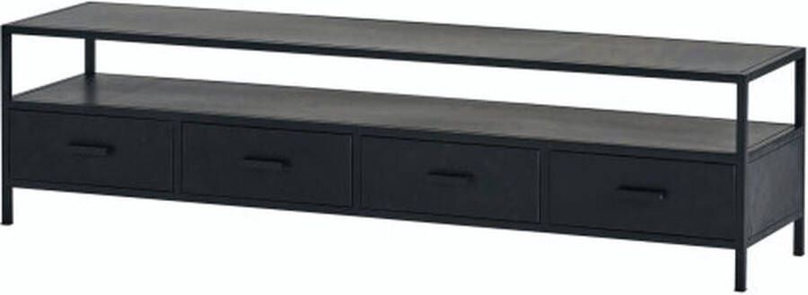 MySons TV-Meubel Black Metal 175 cm