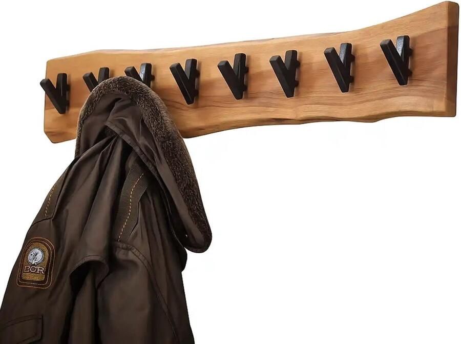 Naamloos Kapstok Edge B 90 cm H 15 cm naturel