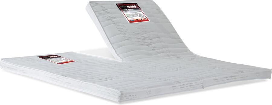 NachtrustOnline TORRO Extra stevige topmatras Met split Echt harde topper 8cm dik stevig ligcomfort 160x200 cm split topper