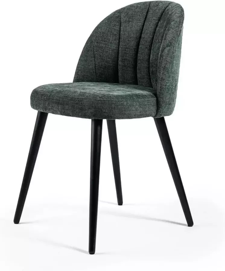 NADUVI Collection Set van 2 eetkamerstoelen Mason chenille