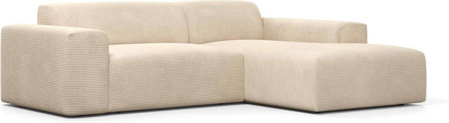 NADUVI Collection Hoekbank Nina rechts ribstof