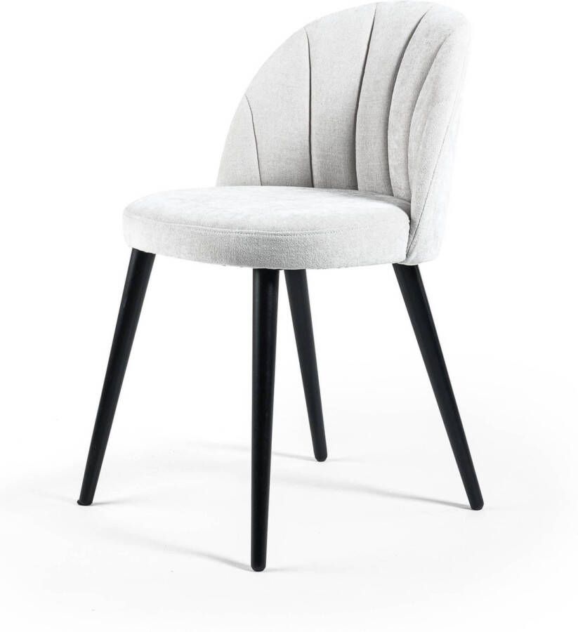 NADUVI Collection Set van 2 eetkamerstoelen Mason chenille