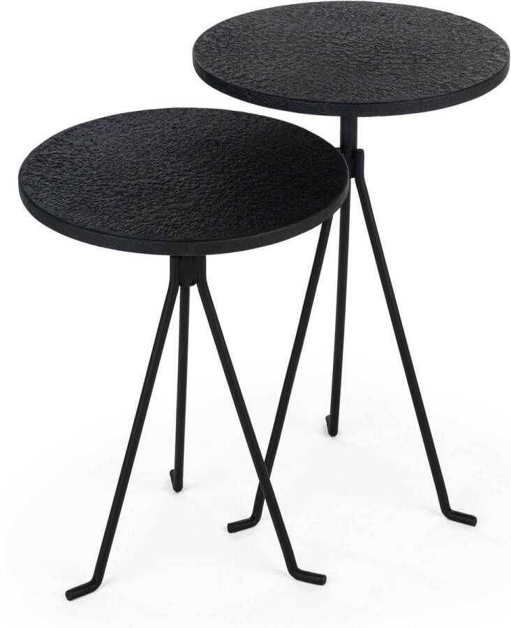 NADUVI Collection Set van 2 salontafels Norro rond