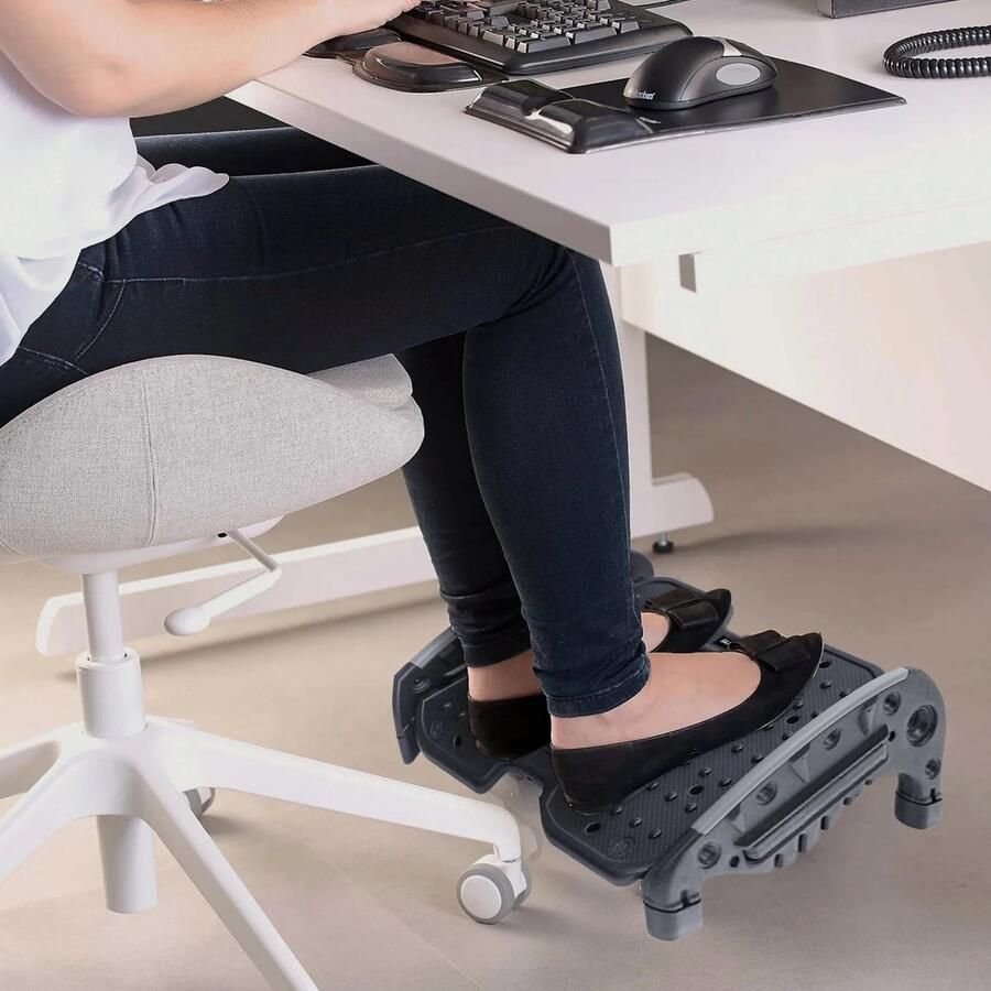 Naiz Voetensteun Voor onder je bureau Houdingondersteuning Kantelbaar Zwart