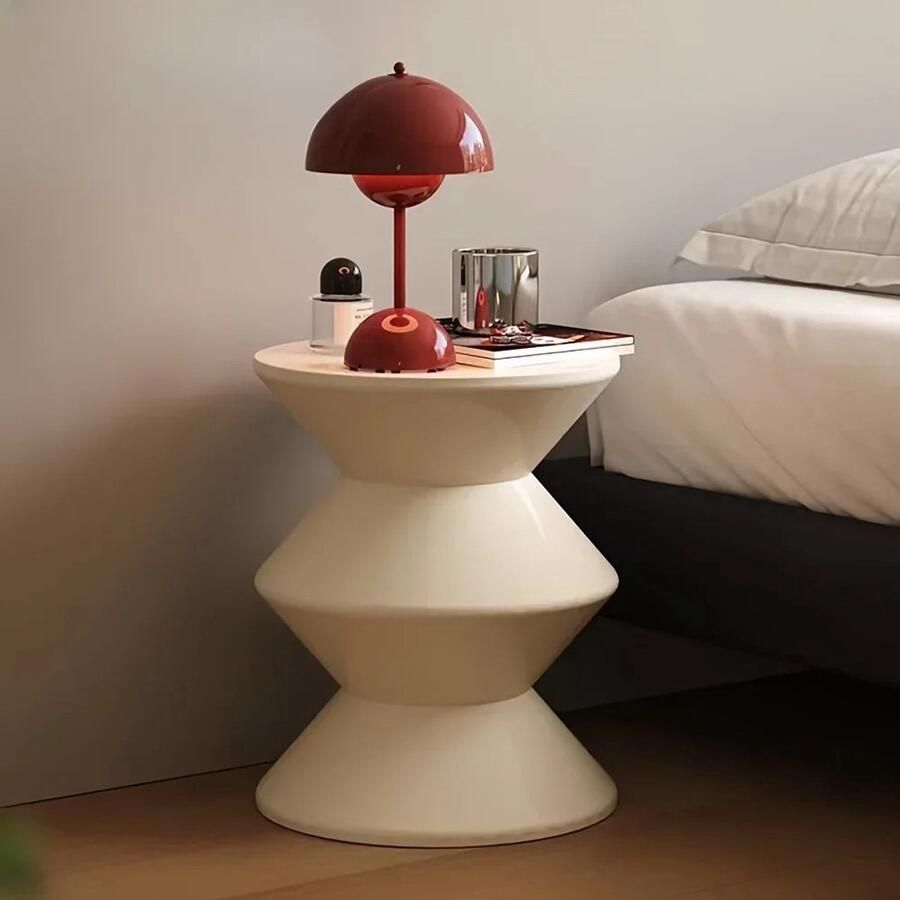 Nami NÁMI Bijzettafel Salontafel Interieur Tafeltje Zandloper Kruk Salontafel Nachtkastje Voetenbank Multifunctioneel Scandinavisch Design