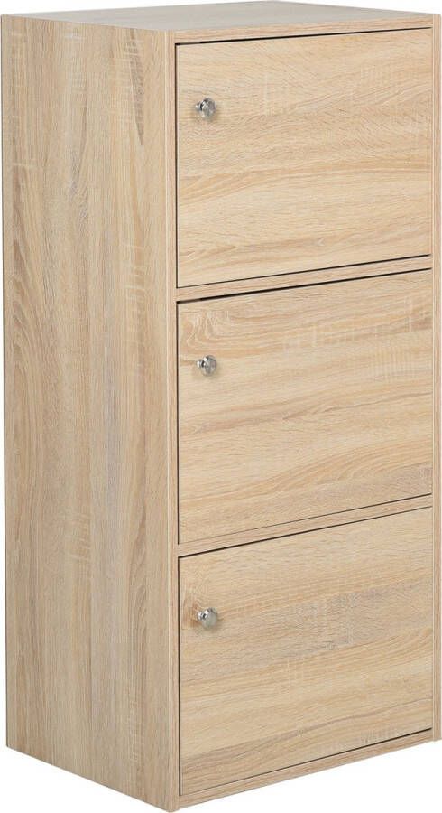 Nancy's Alva Lake Standing Cabinet File Natuur Spaanplaat 18 89 cm x 13 38 cm x 39 37 cm