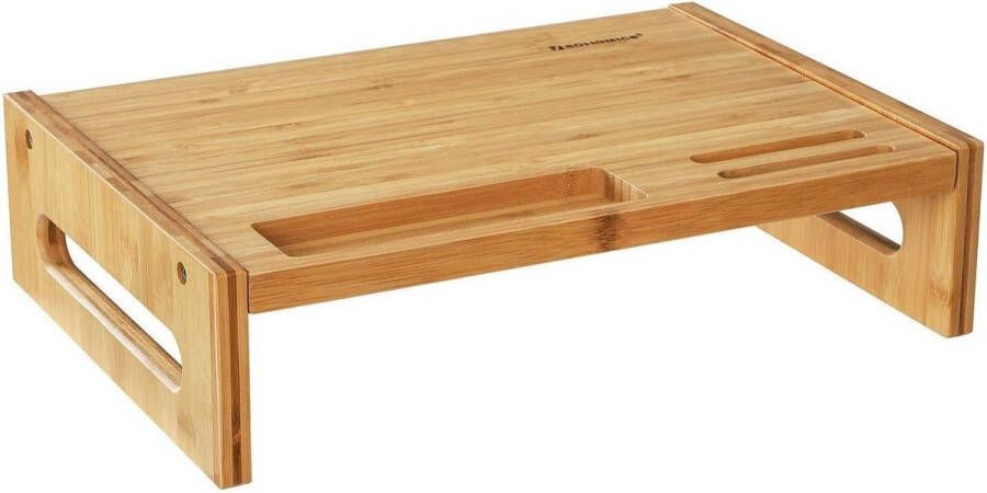 Nancy's Bamboe Laptoptafel Met Opbergruimte Notebook Standaard Bedtafel