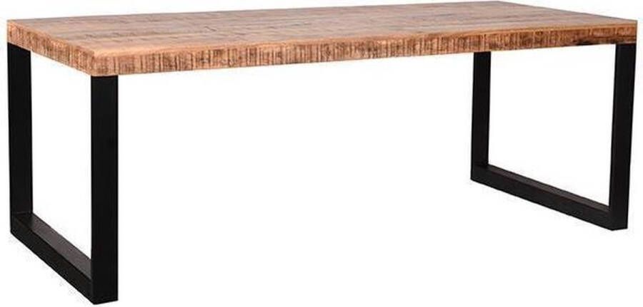 Nancy's Eetkamertafel Glasgow Eettafel Industrieel Mangohout Eetkamertafels Rough 220 x 95 x 76 cm