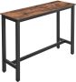Nancy's Houten Bartafel Vintage Keukentafel – Keuken Bartafels Hoog Bureau Industrieel Hout & Metaal 100 x 40 x 90 cm - Thumbnail 2