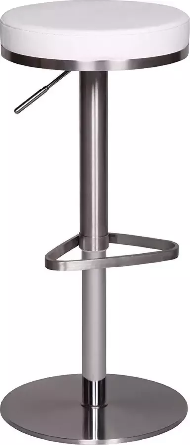 Nancy's Luxe Barkruk Wit Barkrukken Barkruk Verstelbaar 40 x 40 x 82 CM