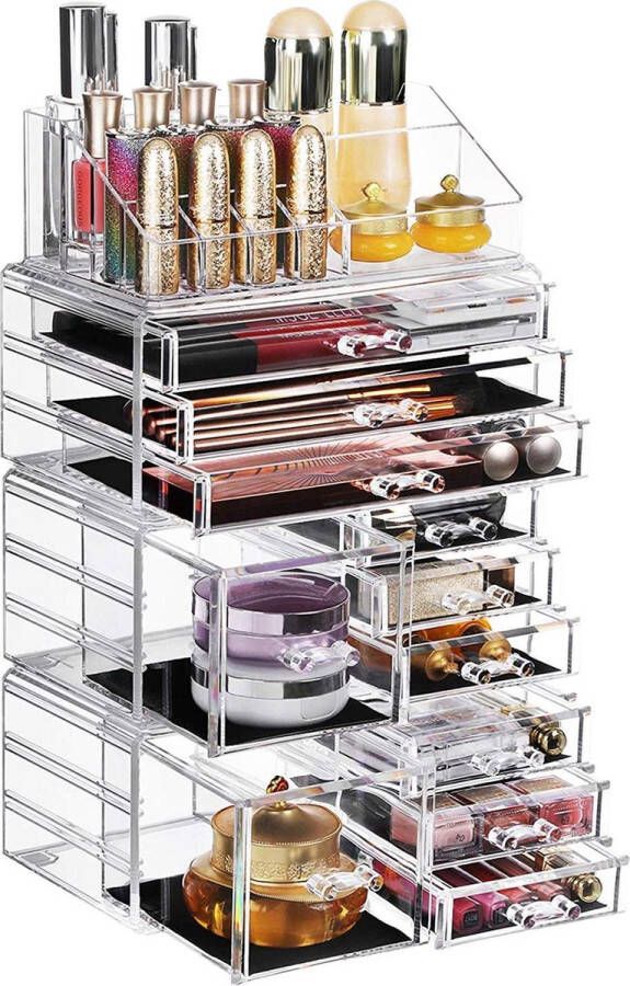 Nancy's make-up organizer Cosmetica organizers Opbergdoos 4 losse delen