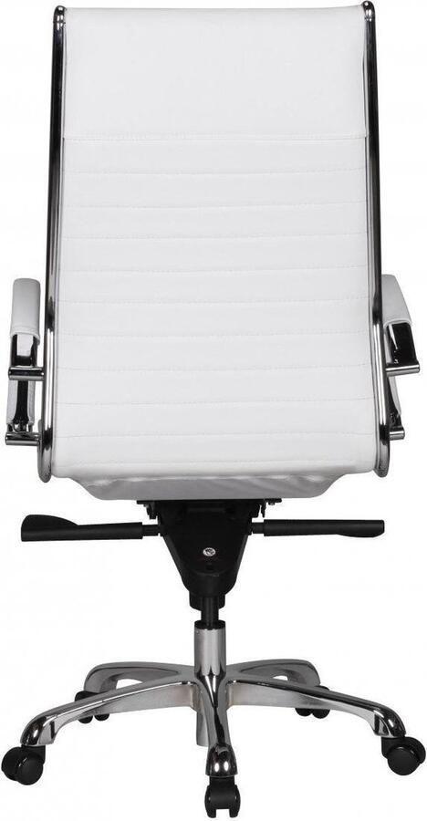 Nancy's Eastchester Lederen Bureaustoel Directiestoel Ergonomische Draaistoel Bureaustoelen Zwart Wit Caramel