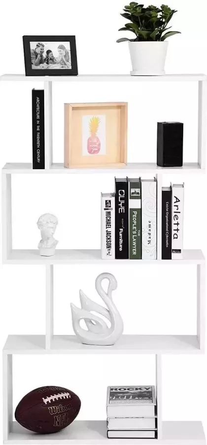 Nancy's Houten Boekenkast Kubusdisplay Scheidingswand 4-laags boekenrek