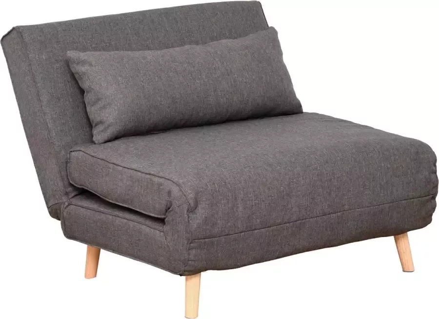 Nancy's Ship Point Single Sofa Grijs Firwood Linnen cm x 37 4 cm x 31 49 cm