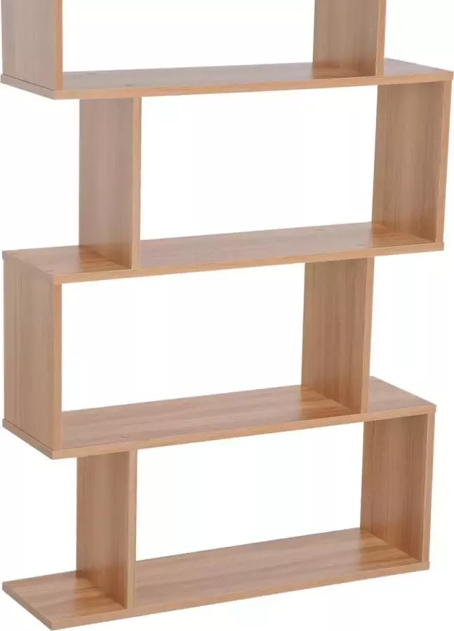 Nancy's Stockton Boekenkast Boekenplank Spaanplaat 6 Opbergvakken Esdoorn