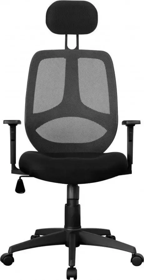 Nancy's Zion Bureaustoel Draaistoel Directiestoel Verstelbaar Hoofdsteun Ergonomisch Zwart