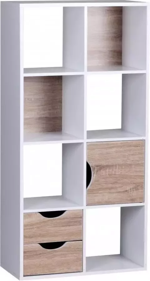 Nancy's Oberlin Vakkenkast Boekenplank Boekenkasten Room Divider Vakkenkasten Eiken Hout