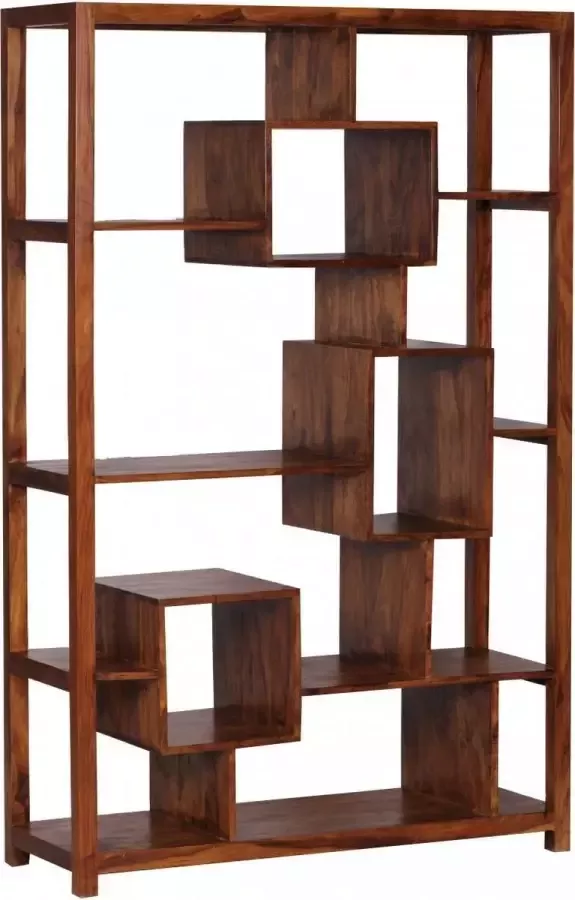 Nancy's Sheesham Massief Houten Boekenkast Wandkast Kasten Boekenkasten
