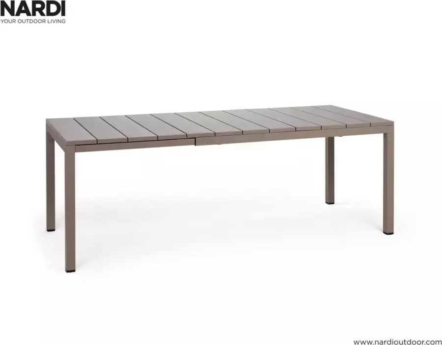 NARDI Rio uitschuiftafel Lengte 140 210 cm tortora