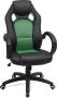 NaSK Racing stoel bureaustoel gaming stoel managersstoel PU zwart-groen - Thumbnail 2