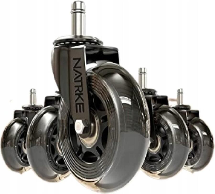 NATRKE Reservewielen voor bureaustoel 5 stuks