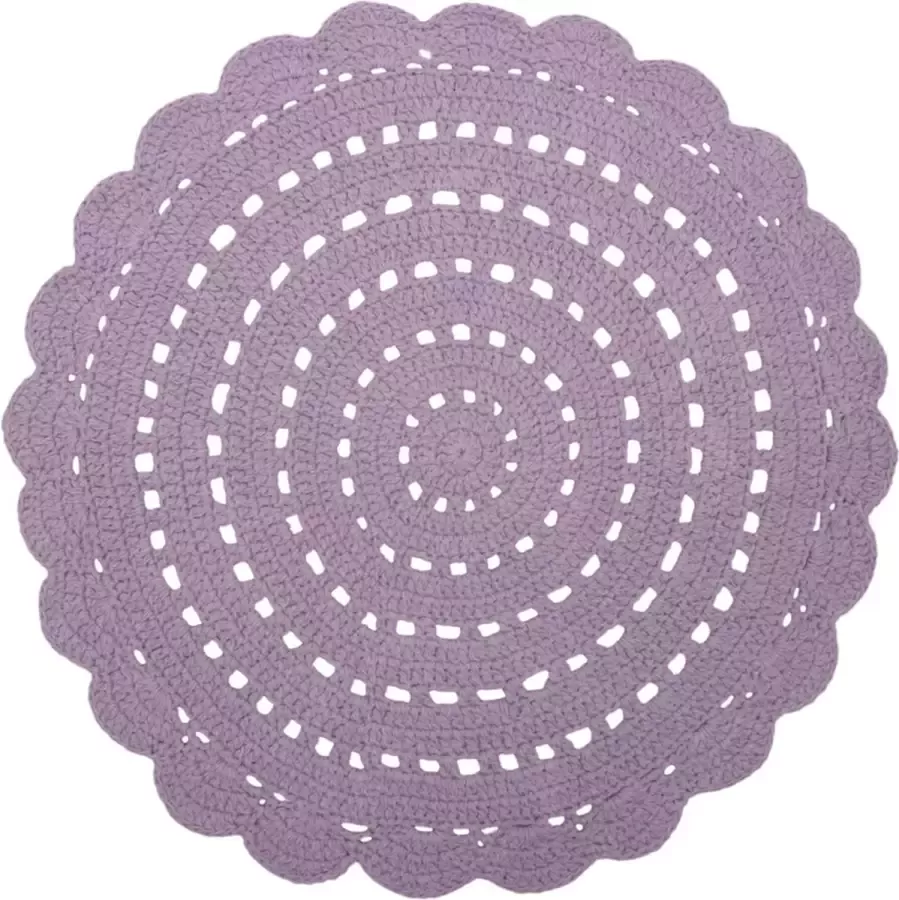 Nattiot Alma Rond Vloerkleed Tapijt ∅ 120 cm Paars