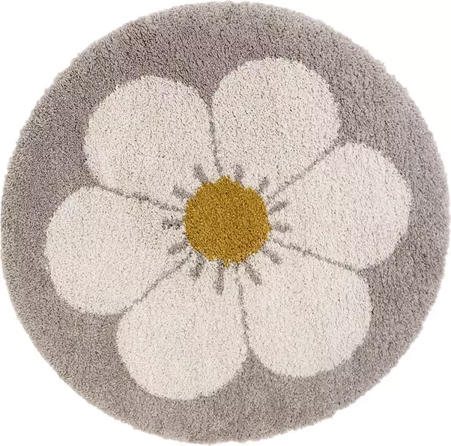 Nattiot Kinderkamer Vloerkleed Bohemian Daisy Beige Tapijt