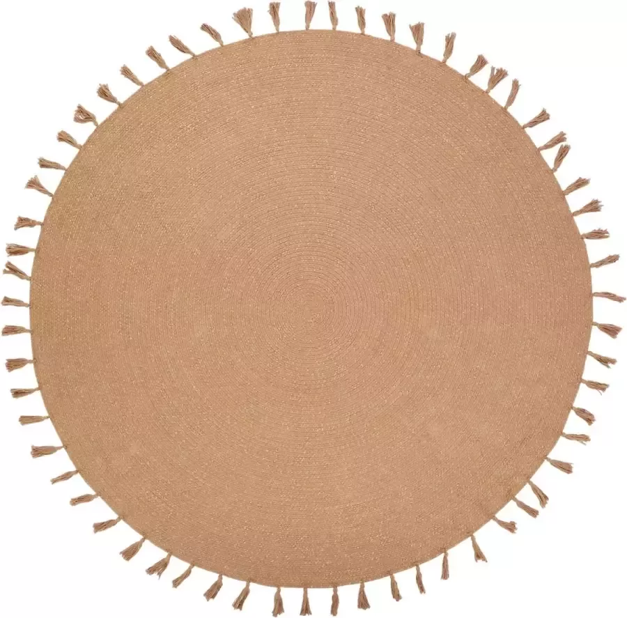 Nattiot Lisette Rond Vloerkleed Voor Kinderkamer Amandel Tapijt ∅ 140 cm