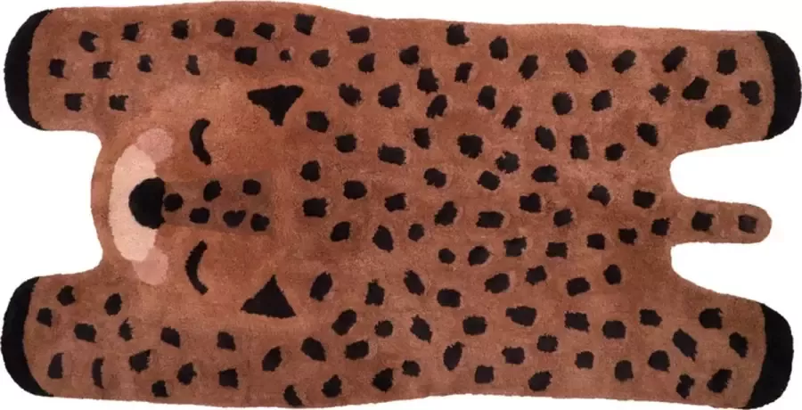 Nattiot Little Cheetah Vloerkleed Tapijt Voor De Kinderkamer Afmetingen 65 x 120 cm