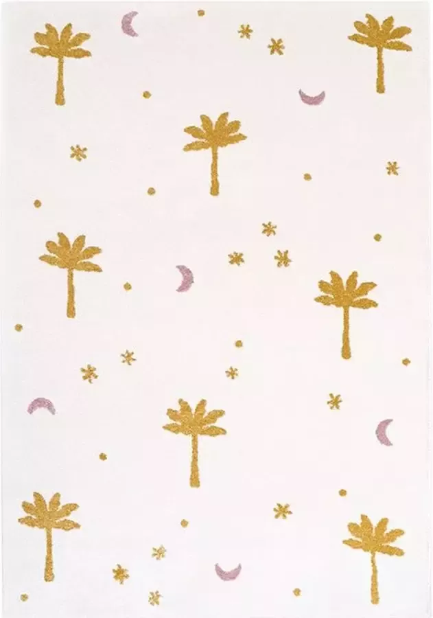 Nattiot Little Palm Honing Vloerkleed Kinderkamer & Babykamer Tapijt 120 x 170 cm