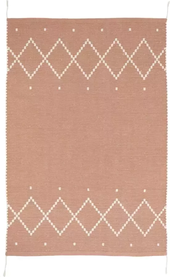 Nattiot Mallorca Pink Clay Bohemian Stijl Vloerkleed Tapijt Afmetingen 100 x 150cm