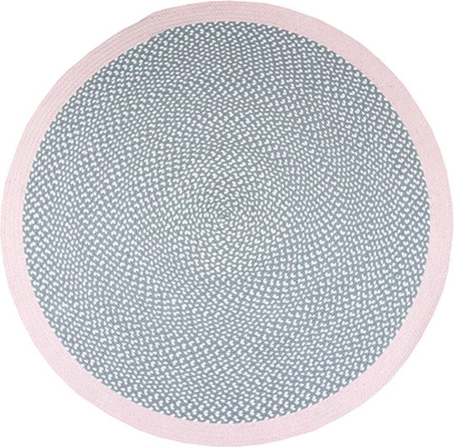 Nattiot Brenda Rond Vloerkleed Voor Kinderkamer Pink Tapijt ∅ 120 cm