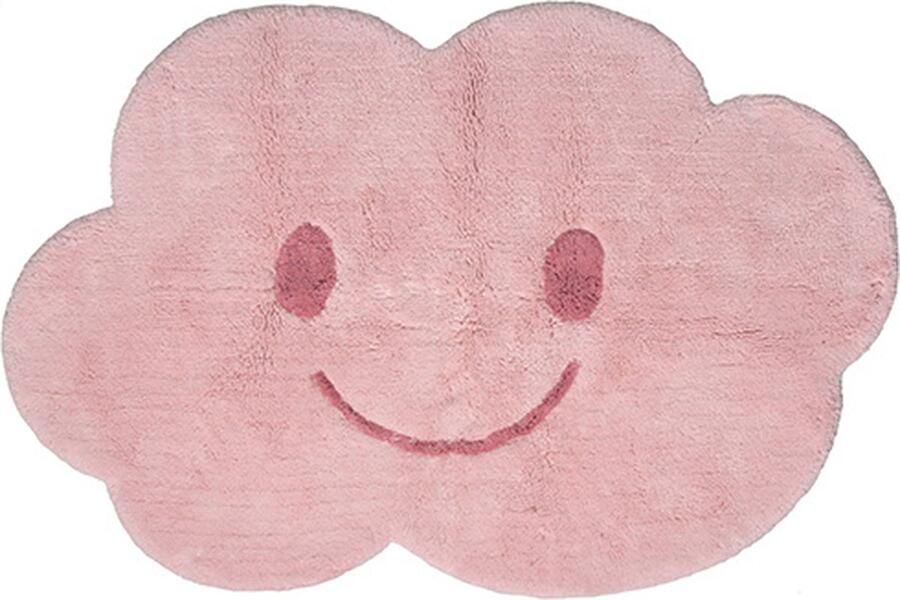 Nattiot Nimbus Happy Cloud Pink Vloerkleed Voor Kinderkamer 75 x 115 cm